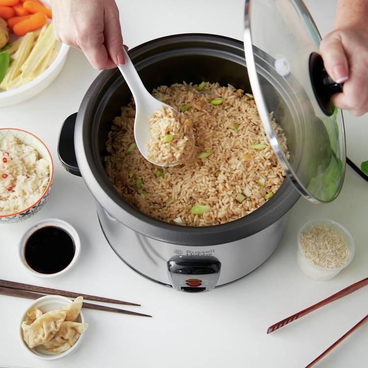 Russell Hobbs rice cooker steamer 1.8L silver (British brand)