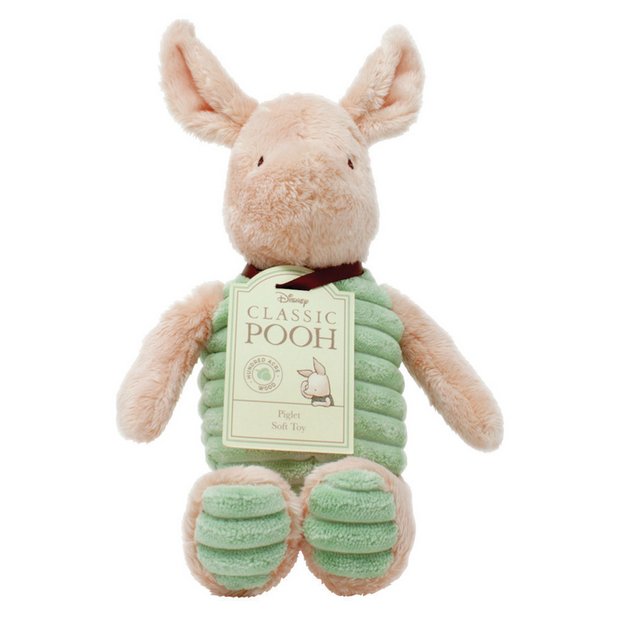 Disney Classic Piglet soft plush toy 20cm (British brand)