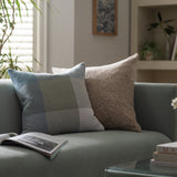Habitat gingham check cushion sage green 43x43cm, UK version