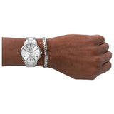 Armani Exchange Cayde watch and bracelet set 42mm - British product