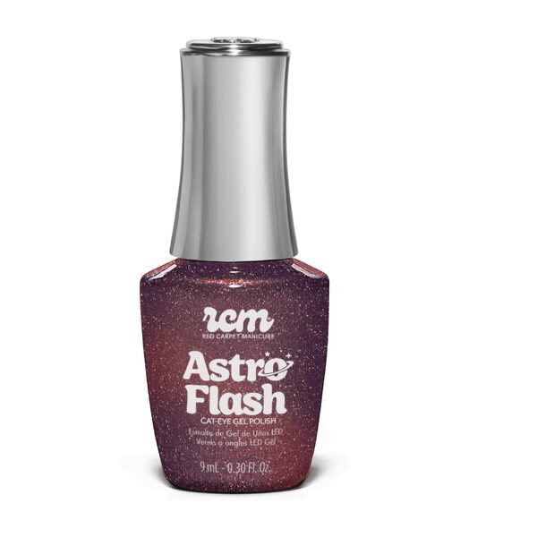RCM fiery orange magnetic glitter UV gel nail polish 9ml - British product