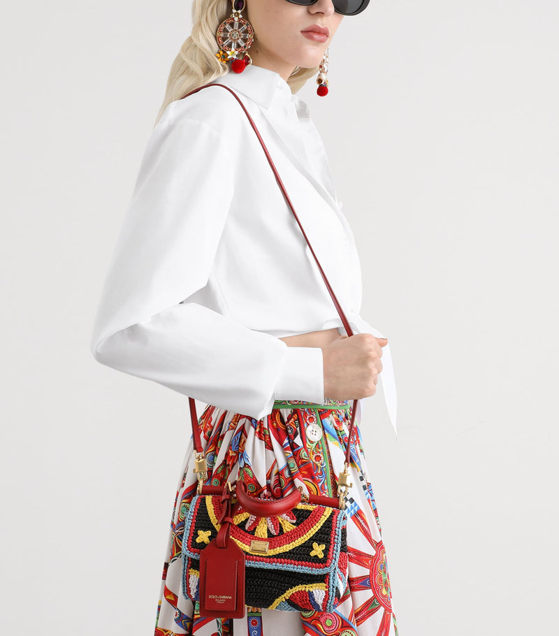 Dolce&Gabbana raffia My Sicily top-handle bag - British product