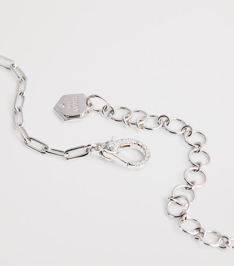 SHAY white gold diamond illusion necklace - British product