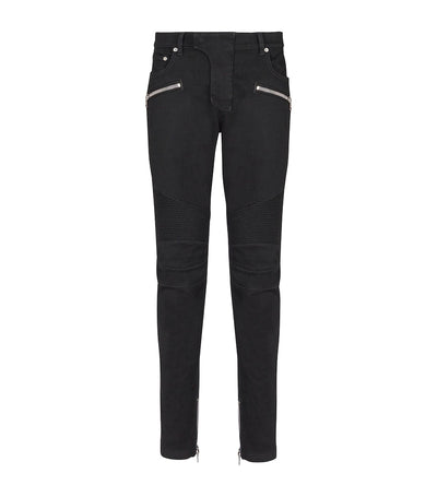 Harrods Pantalons Biker en Denim Coloré Coupe Slim avec Multiples Poches Zippées - Acheter en ligne sur McGrocer