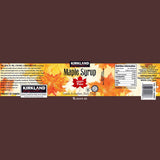 Kirkland Signature Grade A Amber maple syrup 1L, UK version