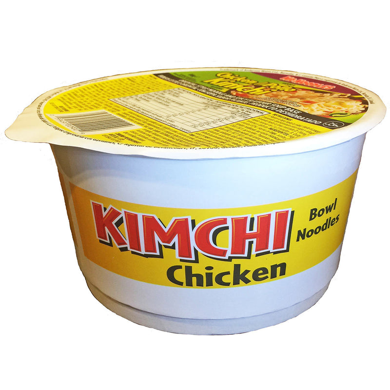 Mr Noodles Kimchi Chicken pot noodle 12-pack, imported from the UK
