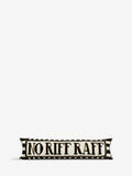 Black No Riff Raff cut velvet draught excluder 88cm - British product
