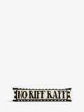 Black No Riff Raff cut velvet draught excluder 88cm - British product