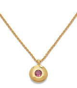 Harrods Monica Vinader Gold Vermeil and Pink Tourmaline March Birthstone Necklace- Buy online at McGrocer