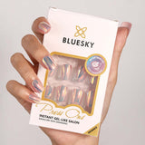 Faux ongles carrés laqués miroir 24 pièces (marque britannique)
