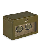 WOLF Earth Double Watch Winder apple leather (British brand)