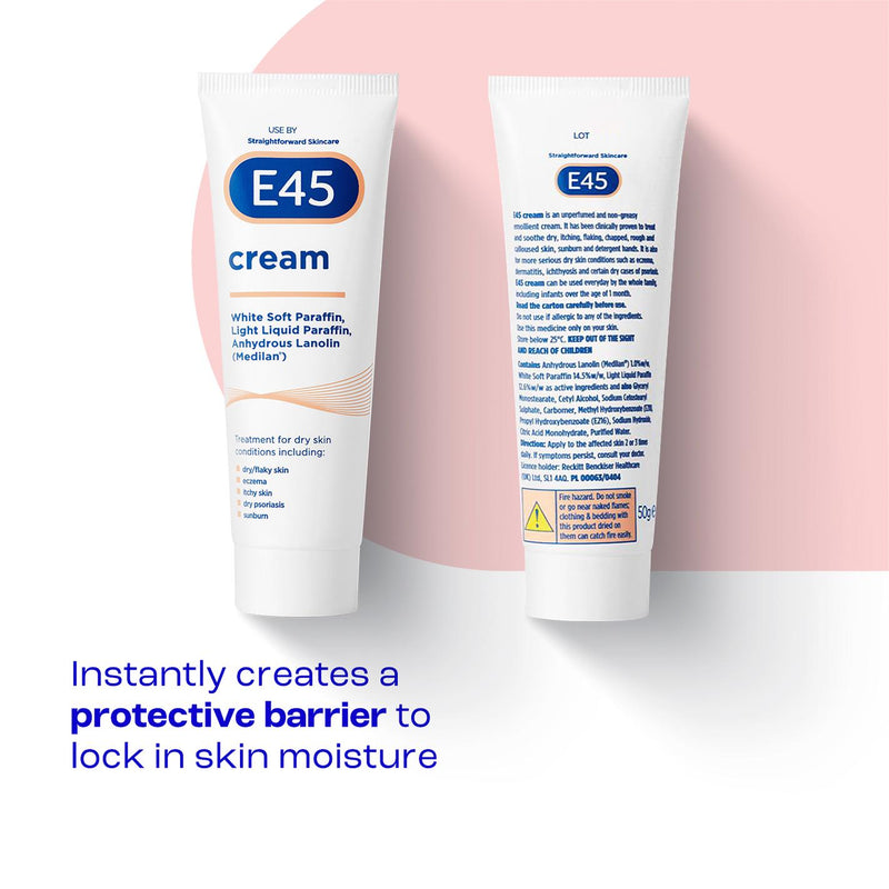 E45 emollient cream 50g, UK version