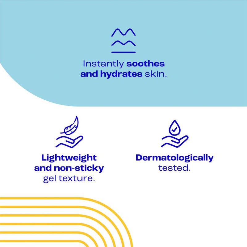 E45 Sensitive After Sun Gel 150ml, imported from the UK