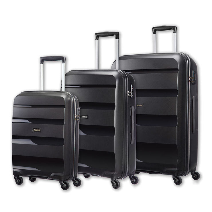 American Tourister Bon Air hardside suitcase set black, UK version