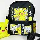 Pokemon black backpack with 10.4 litre capacity, imported from the UK