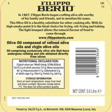 Filippo Berio mild and light olive oil 5L - British product