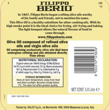 Filippo Berio mild and light olive oil 5L - British product