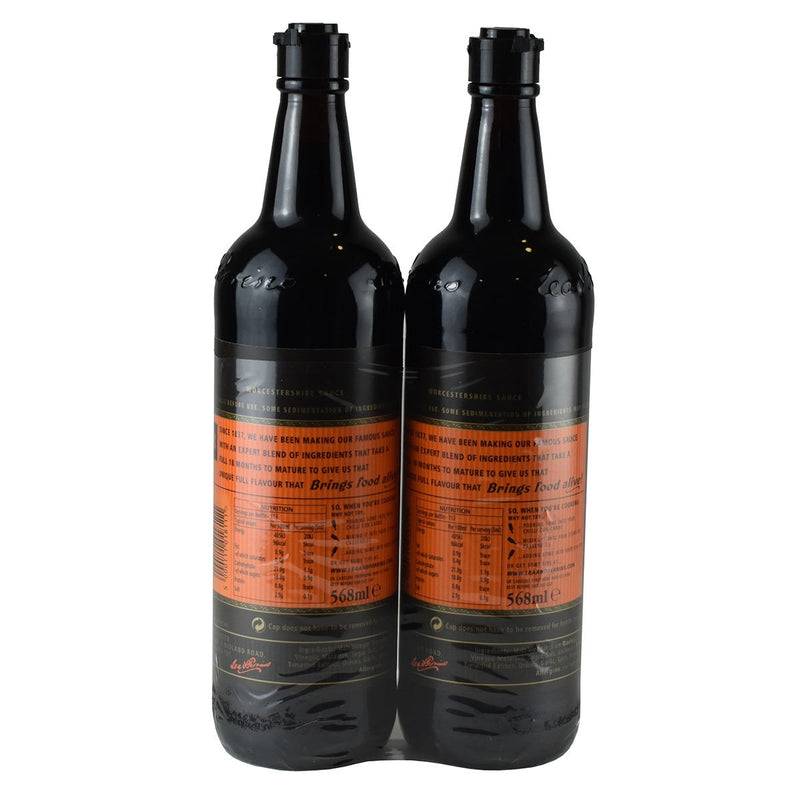 Lea & Perrins original Worcestershire sauce 2 x 568ml, UK version