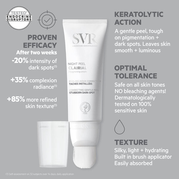 SVR Clairial Night Peel Hyperpigmentation Corrector 50ml (British brand)