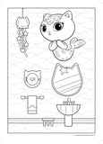 Gabby's Dollhouse jumbo colouring book 160 pages (British brand)