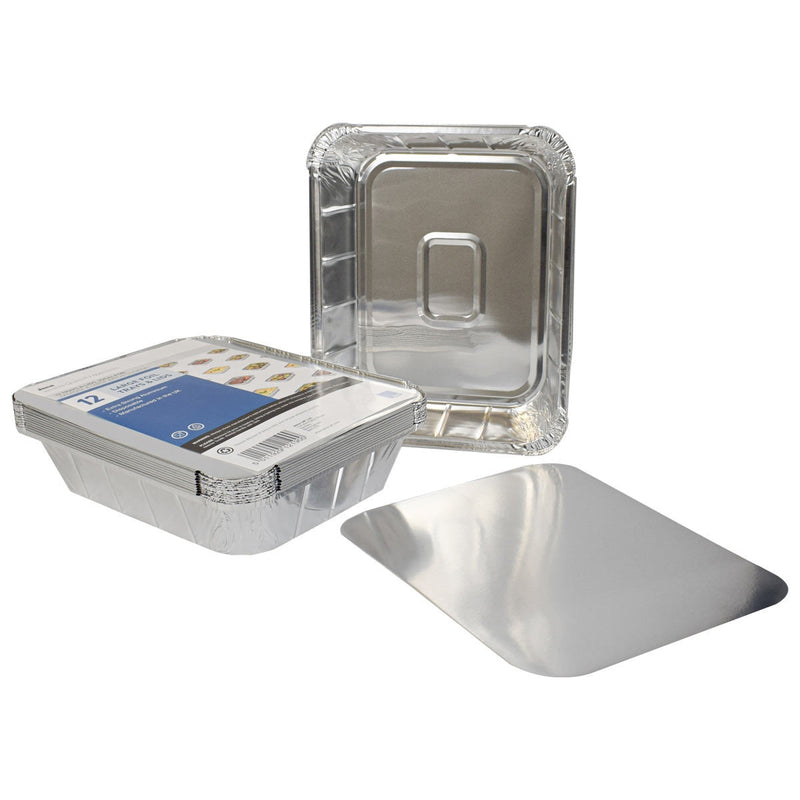 Jena 12 pack large foil trays with lids, UK version