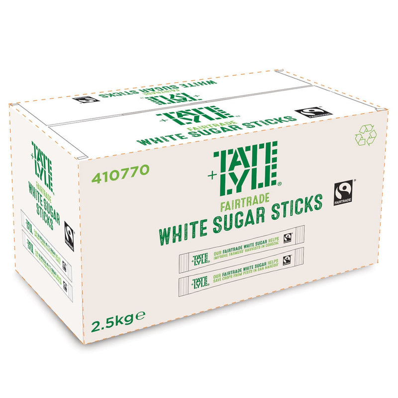 Tate & Lyle Fairtrade Granulated Sugar Sticks 1000 Pack (British brand)
