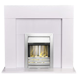 Adam Miami electric fire suite with Helios inset white - British product