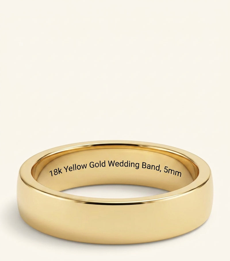 Cartier d'Amour wedding ring 18k yellow gold 5mm, UK version