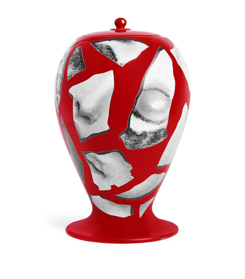Fornasetti Cocci porcelain vase 30cm - British product