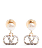 Valentino Garavani crystal Vlogo signature earrings (British brand)