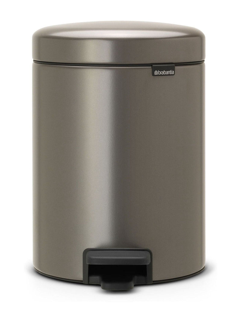Brabantia Platinum NewIcon Pedal Bin 5L - British product