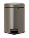 Brabantia Platinum NewIcon Pedal Bin 5L - British product