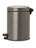 Brabantia Platinum NewIcon Pedal Bin 5L - British product