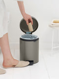 Brabantia Platinum NewIcon Pedal Bin 5L - British product