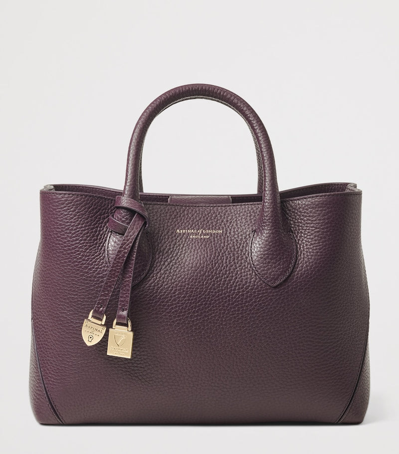 Aspinal of London midi leather tote bag, UK version
