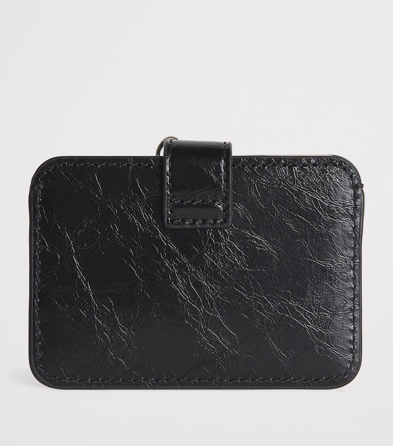 Maje cracked leather Miss M card holder, imported from the UK