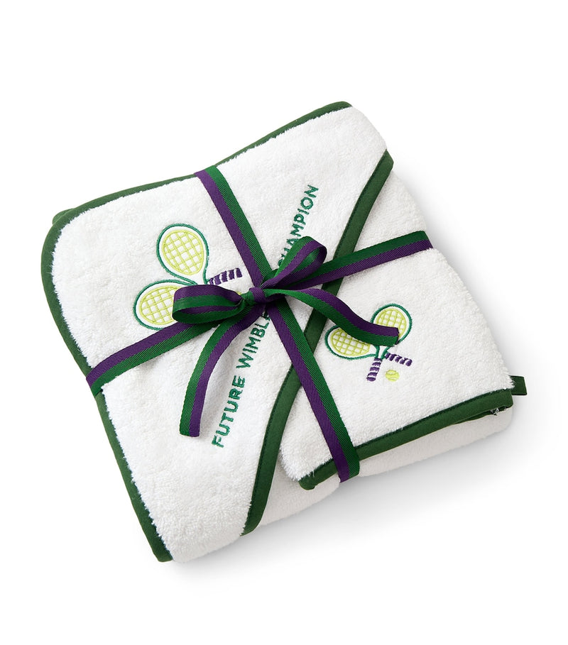 Christy Wimbledon Mini Future Champion baby towel bundle 75x75cm, UK version