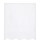 Harrods Cotton Bath Towel with Scalloped Edges, 75cm x 150cm- Buy online at McGrocer