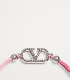 Valentino Garavani VLogo Signature bracelet with polyester outer, UK version