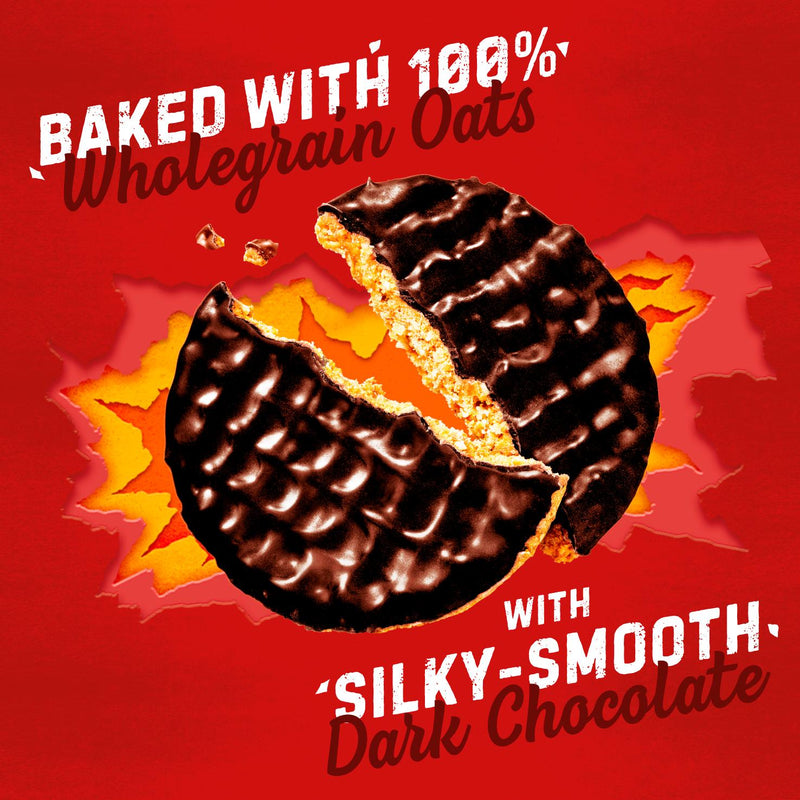 McVitie's Hobnobs dark chocolate biscuits 262g, imported from the UK