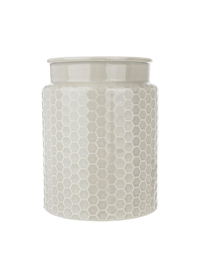 Next Kitchen Pantry Grey Utensil Holder Ceramic Organiser 18cm x 14cm x 14cm- Buy online at McGrocer