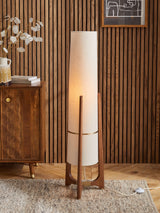 Next Brass Archer Floor Lamp with Fabric Shade- Buy online at McGrocer