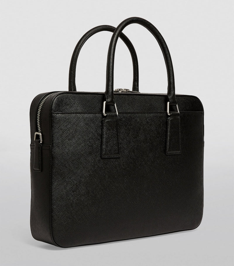 Sandro Paris leather slim briefcase (British brand)