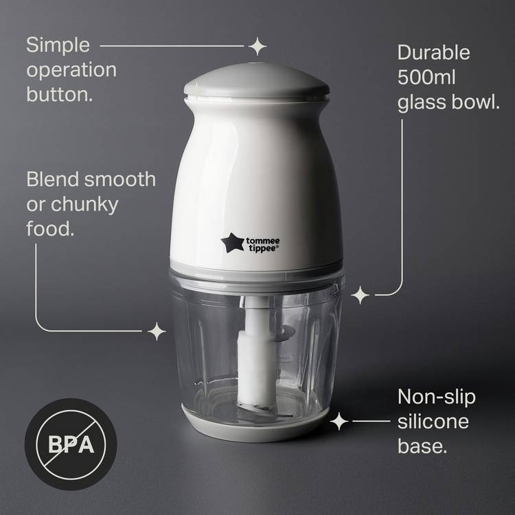 Tommee Tippee Quick Chop food blender 500ml, imported from the UK