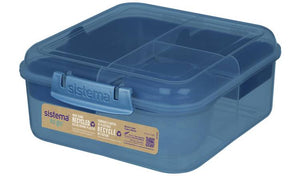 Sistema Ocean Bound Bento Cube Lunch Box 7.7 x 18.6 x 16.8 cm