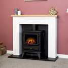 Adam Chester electric fire suite white oak freestanding - British product