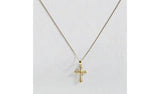 Argos Revere 9ct Yellow Gold Cubic Zirconia Cross Pendant Necklace- Buy online at McGrocer