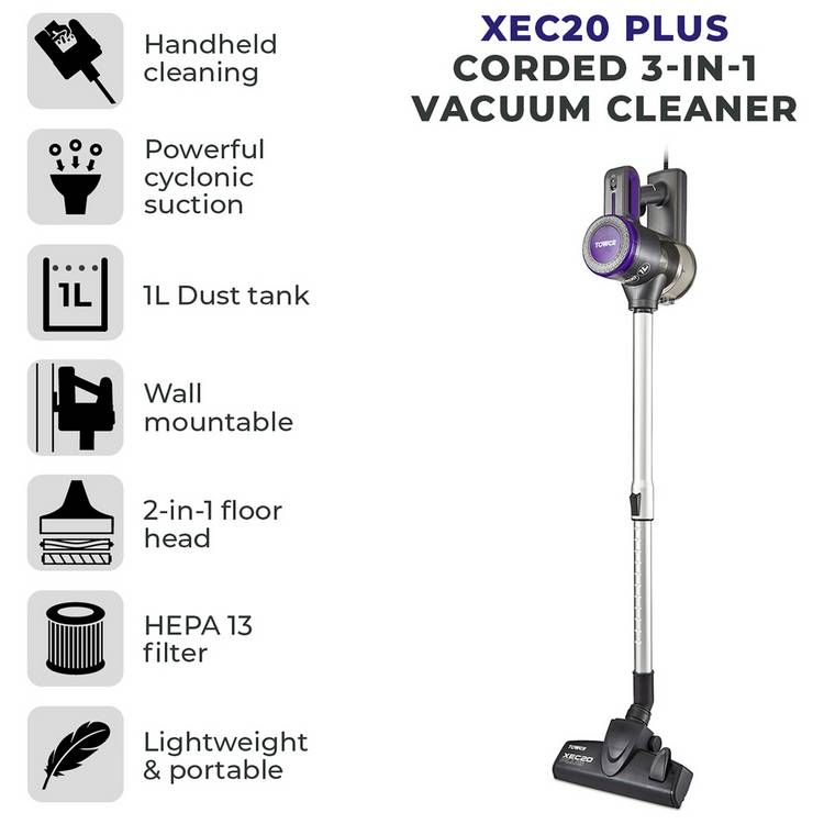 Tower XEC20 Plus 3-in-1 corded vacuum cleaner, imported from the UK