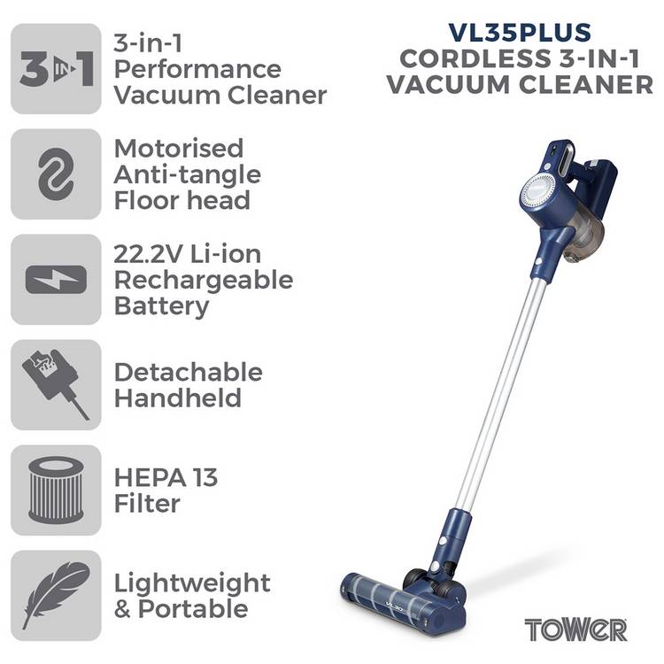 Tower Pro cordless vacuum cleaner 2.33kg (British brand)