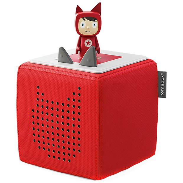 tonies Red Toniebox with Creative Tonie children's audio player (British brand)